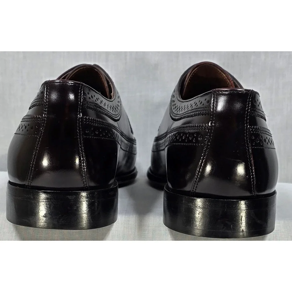 Bostonian Classics First Flex‎ Men's Burgundy Leather Wingtip Oxford Shoes